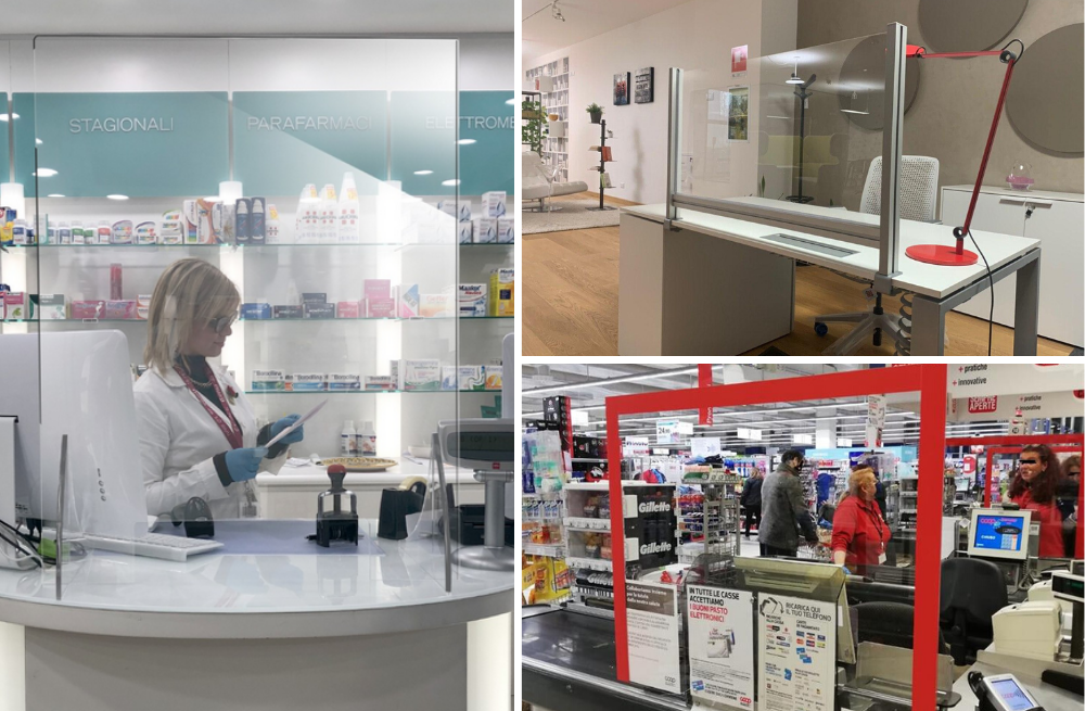 Esempi di barriere protettive parafiato