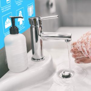 Tillfällig skyltning handtvätt