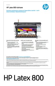 HP Latex 800 Datablad
