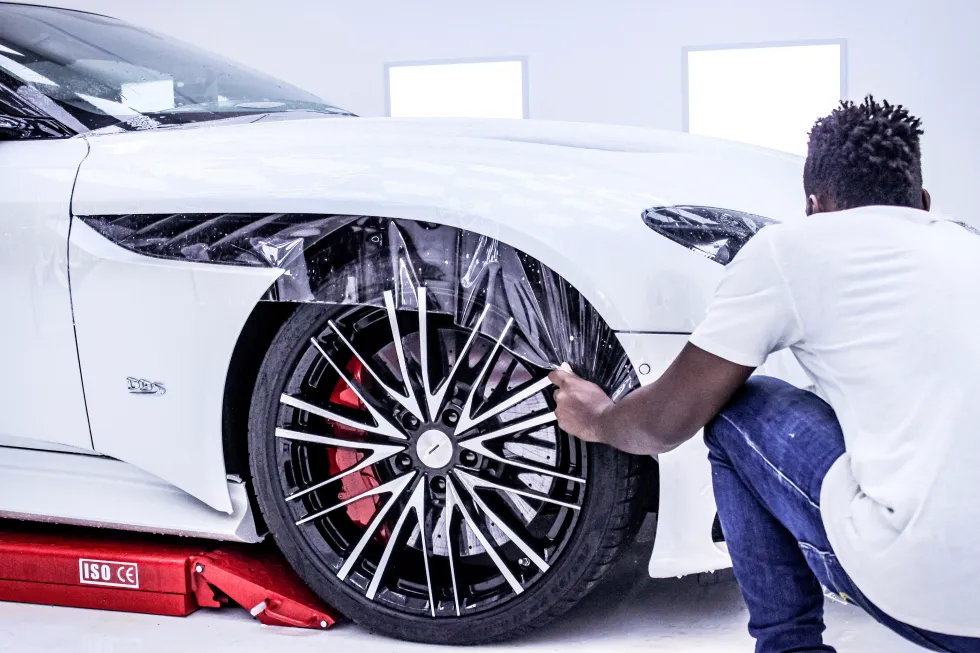 aplicación de film de protección de vehículos