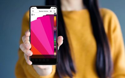 Spandex ColorBox app voor multibrand kleurenwaaiers met ‘klik om te kopen’ optie