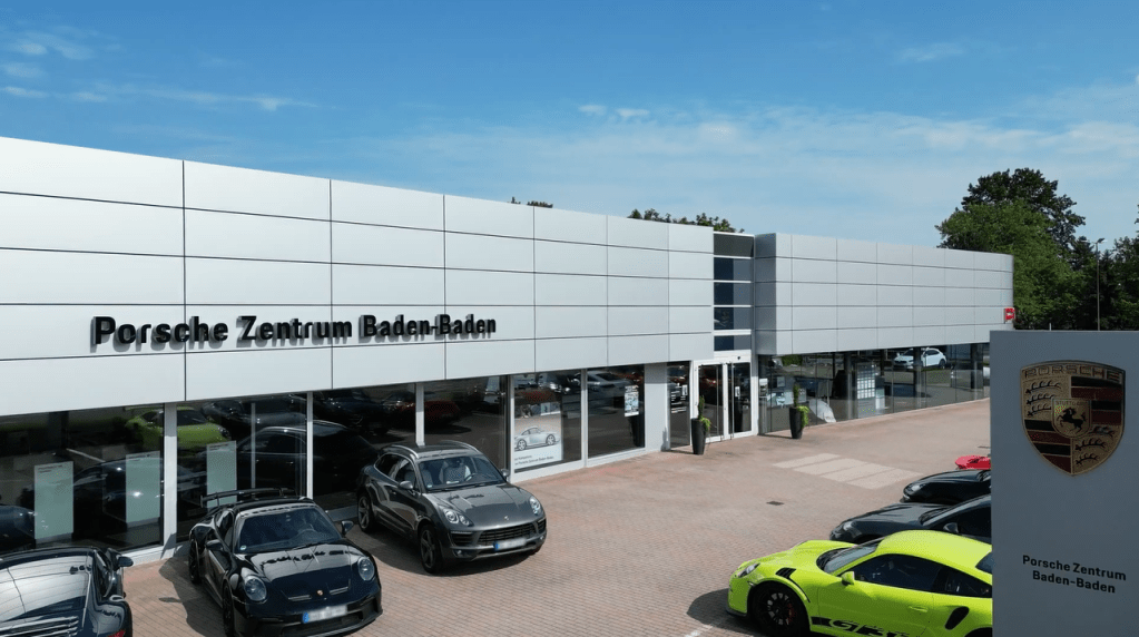 Porsche's centre in Baden-Baden with 3M sun films applied to all windows