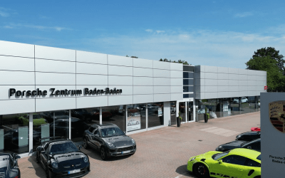 Porsche's centre in Baden-Baden with 3M sun films applied to all windows