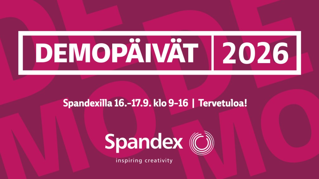 Spandexilla Demopäivillä 2026 avoimet ovet.