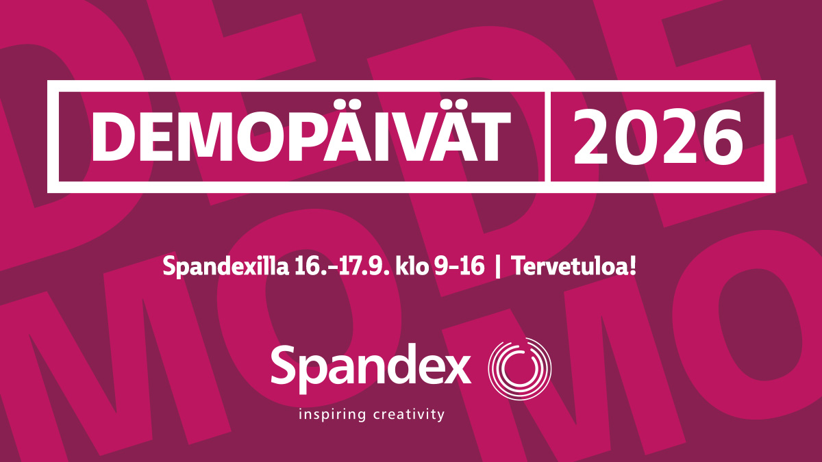 Spandexilla Demopäivillä 2026 avoimet ovet.