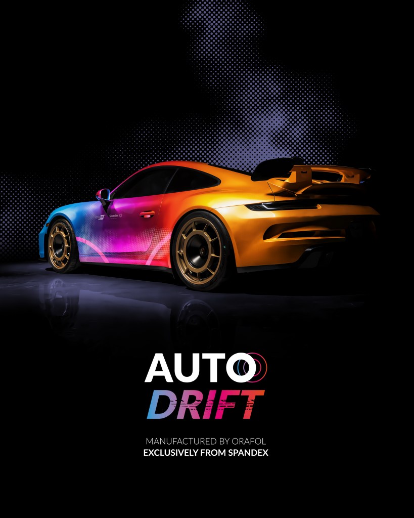 AUTO Drift Geproduceerd door Orafol, exclusief verkrijgbaar bij Spandex