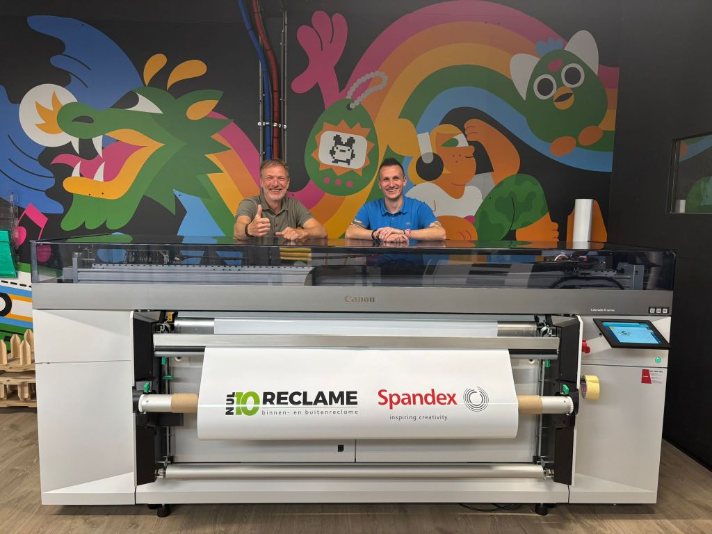 Installatie Canon Colorado M5W bij Nul10 Reclame